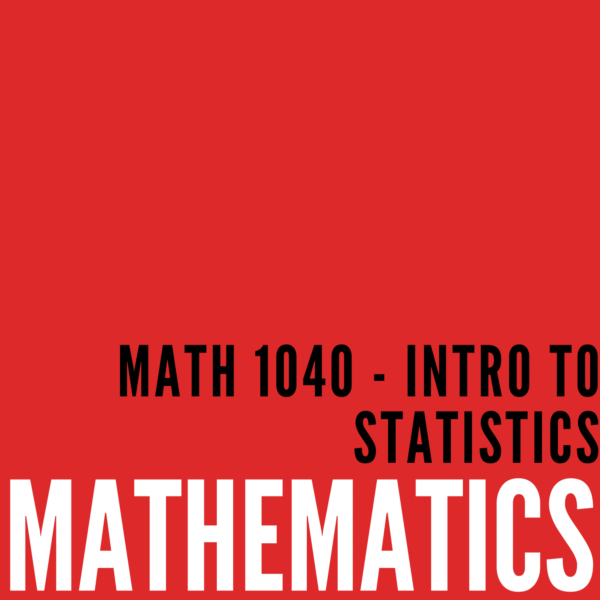 Intro to Statistics / Math 1040