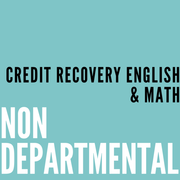 Credit Recovery English & Math