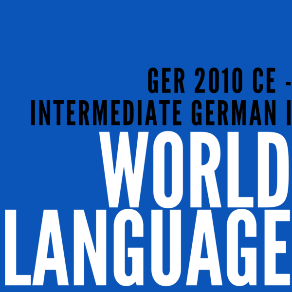 GER 2010 CE – Intermediate German I