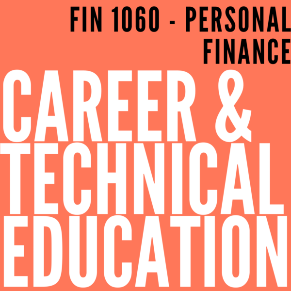 FIN 1060 – Personal Finance