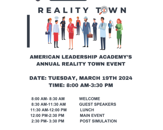 Coming up March 19, 2024, ALA will have their annual Reality Town event!