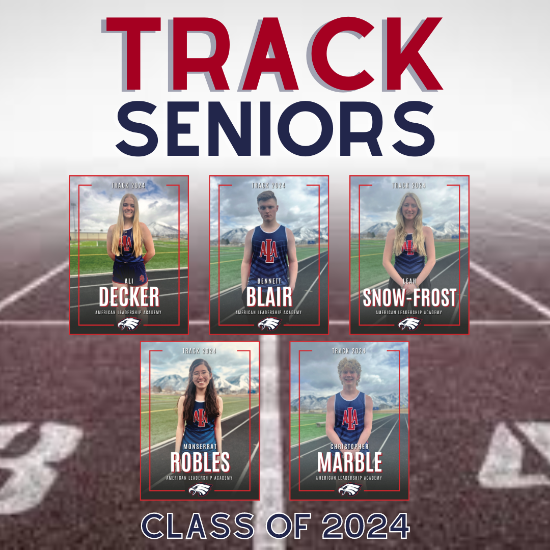 Congratulations to our Track and Field State Qualifiers and our Senior Athletes.  The state meet will be held May 16th-18th at BYU.  Good Luck Eagles!