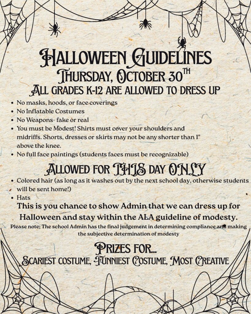 Halloween Guidlines